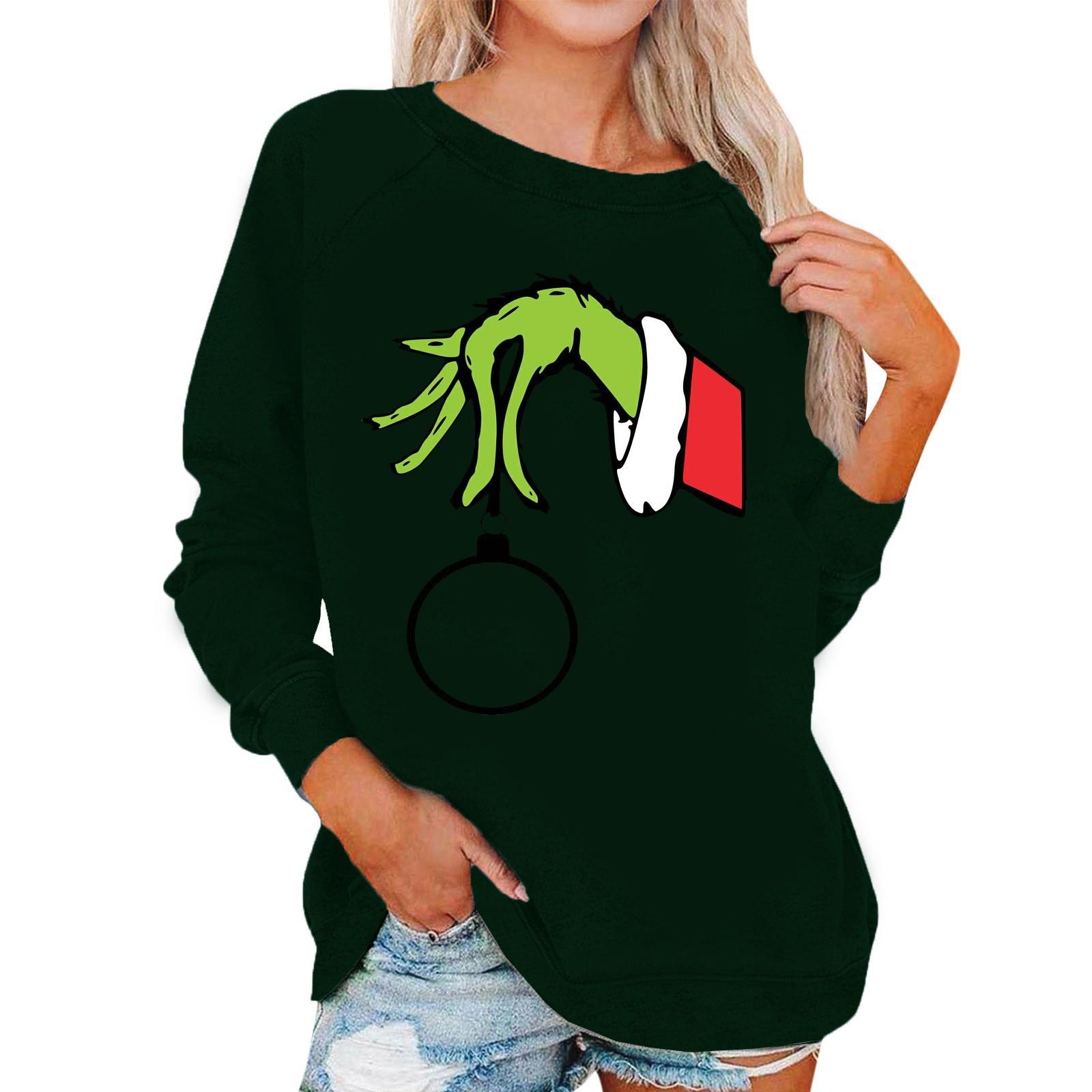 

Long Sleeve Blouses For Women Casual O-Neck Shirt Print Blouse Tops Loose Fit Fall XXXL