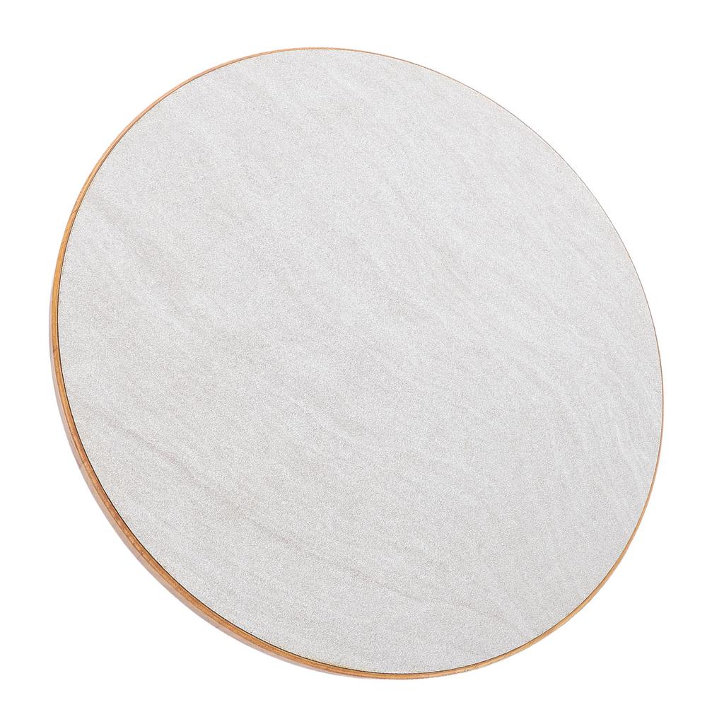 17.7in RV Round Table Top Solid Wood Anti Slip with Mounting Screws Dinning Tabletop for Boats Yachts Deck