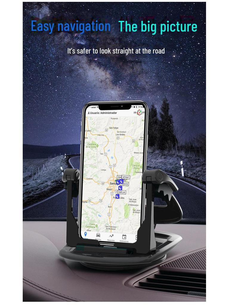Suporte Antiderrapante para Celular de Painel de Carro Transfronteiriço com Design Criativo de Navegação