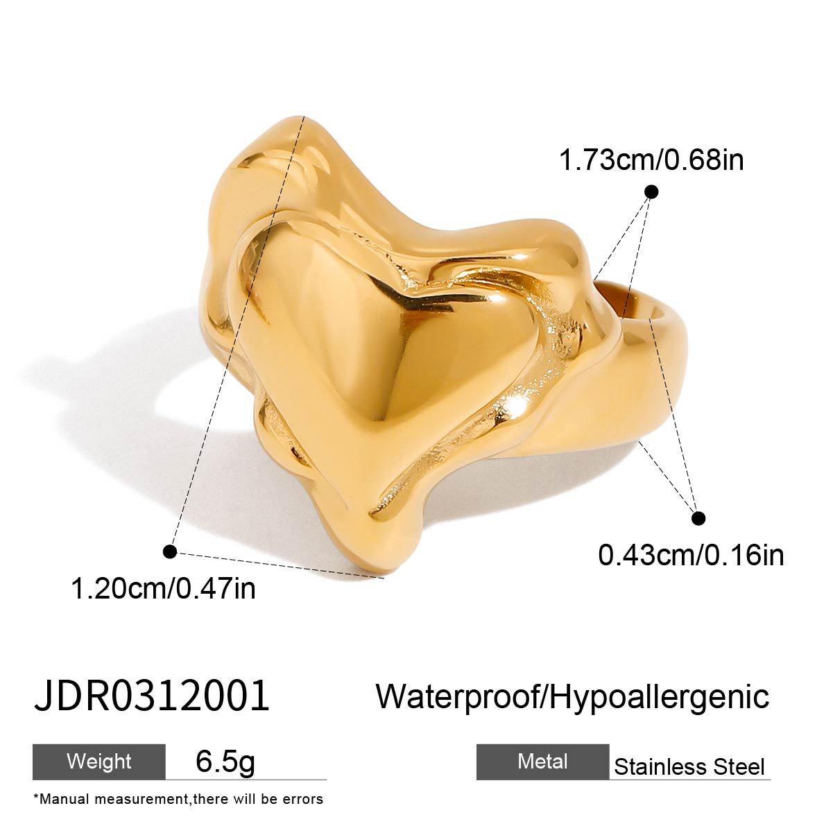 Jie Ding love ring titanium steel non-fading jewelry ring stainless steel European and American jewelry