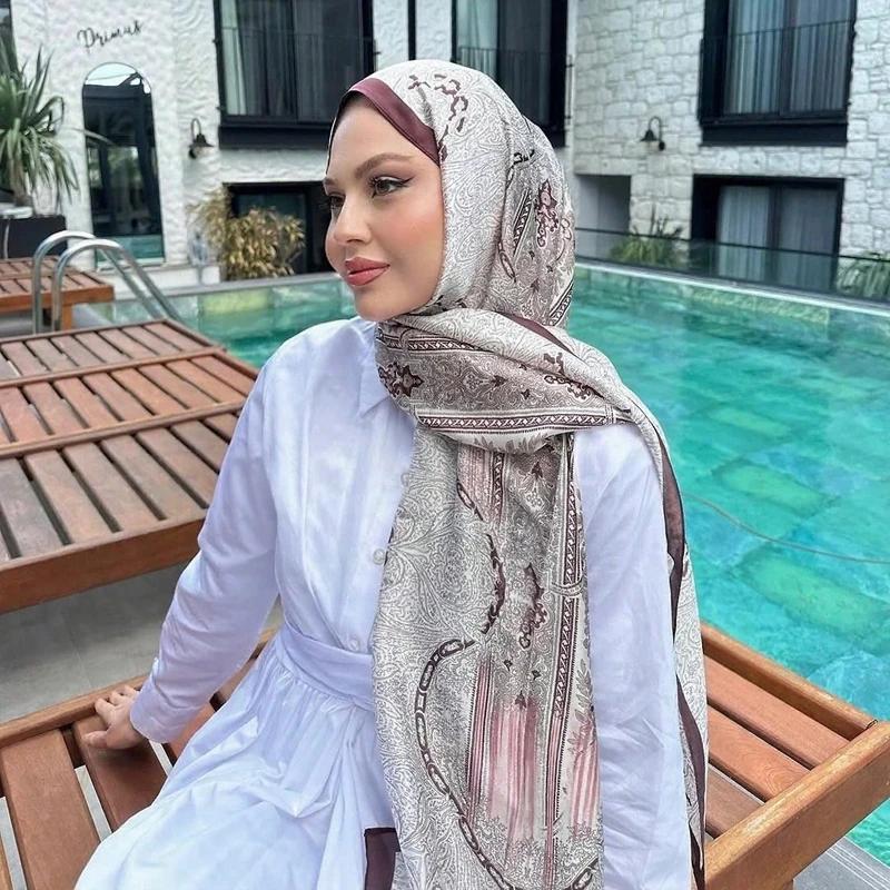 Luxury Brand Shawl Bohemian Style Cashew Print Scarf Shawl Hijab Scarf Female Foulard Soft Turban Head Wraps