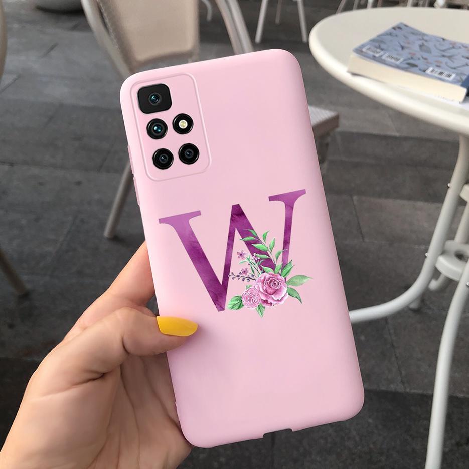 For Xiaomi Redmi 10 Case Simple Fashion Letters Cover 6.5'' Silicon Soft TPU Case For Xiaomi Redmi 10 Redmi10 Coque Funda Bumper