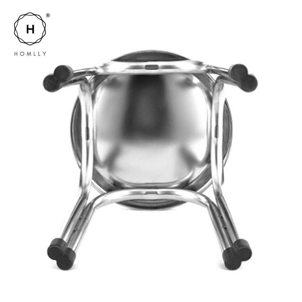 Homlly Tonii Stainless Steel Doctor Stool (Various Heights Available)
