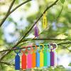 100PCS 10.7x2.3CM Plastic Garden Hanging Plant Tags Ring Label Hook Tree Marker Nursery Stake Greenhouse Bonsai Collar Signs
