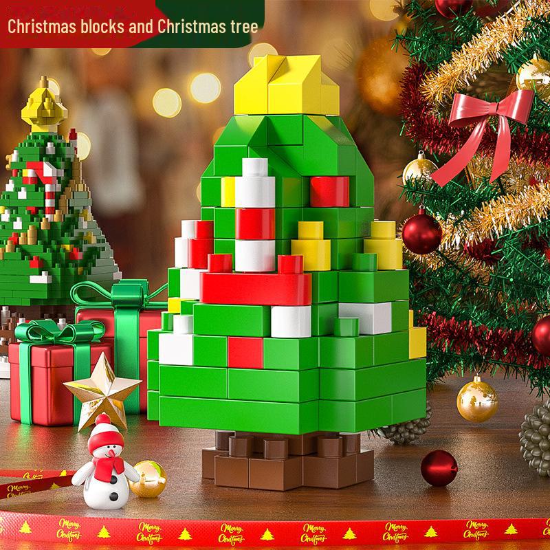 Christmas Tree Building Blocks for Kids - Princess Themed Educational Toy Gift