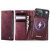 Magnetic Leather Wallet Case for iPhone 16/17 Pro Max (MagSafe Compatible)