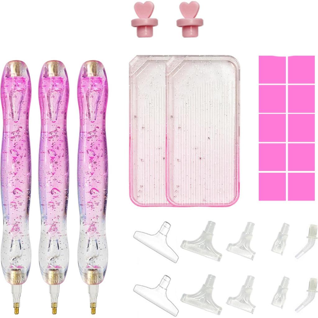 5D Diamond Painting Pen Kit with Clay and Various Tips Diamond Painting Tools for DIY Diamond Art