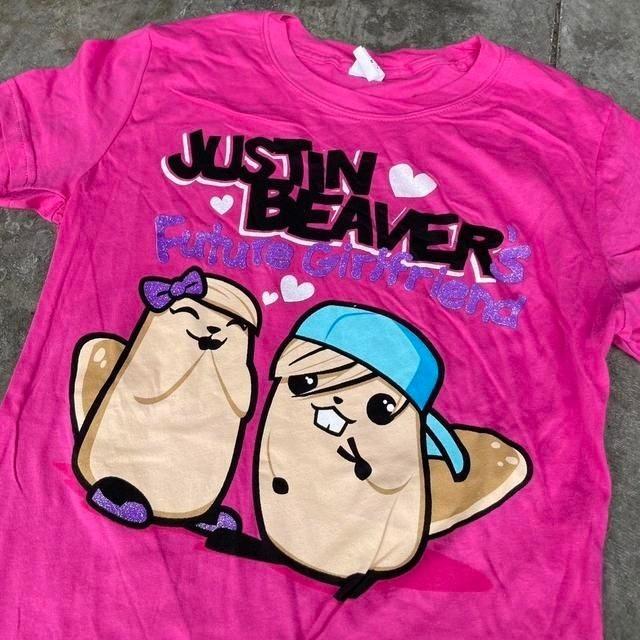 Justin Beaver funny Cartoon Unisex Tee S-5XL XXXXL