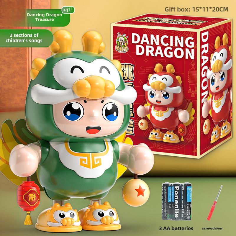 

Электрическая танцевальная игрушка Xiaofulong - подарок для малышей, поднимающих голову, ползающих и издающих звуки