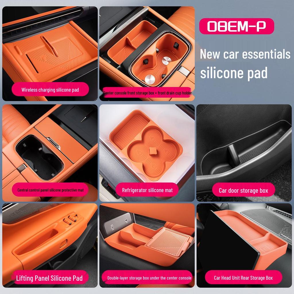 Silicone Wireless Charging Pad & Storage Box for Lynk & Co 08 - 26 Models Compatible