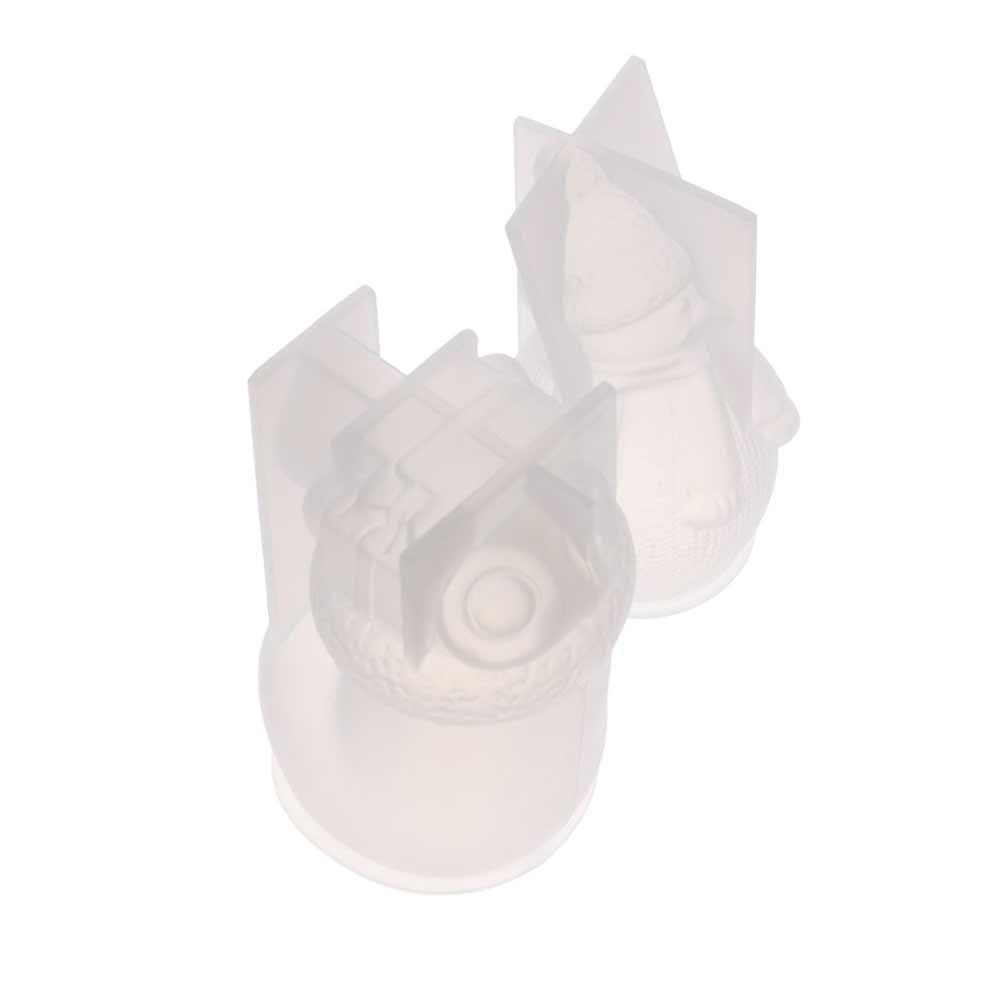 Silicone Elk Candle Mold Small Bell Christmas Candle Mold Aromatherapy Candle   Candle Making