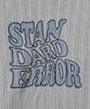 STANDARDERROR 87-Stan190 Country Oversized Color Block Lettering Knit Gray