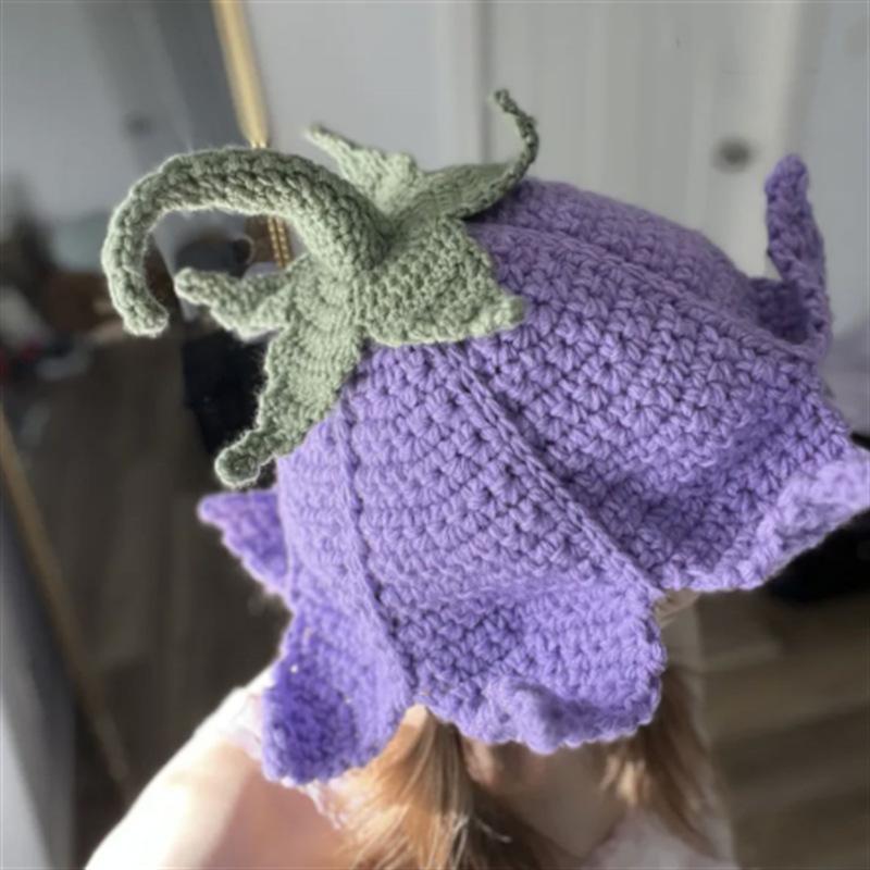 New Handmade Crocheted Ice Horns Funny Personalized Ski Mask Adult Hat