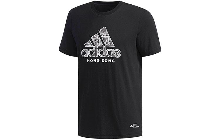 

Adidas T Shirts Men s Black Crew Neck Moderate Straight Fit DY8743 S