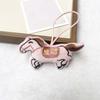 Embroidery Plush Horse Keychain Mascot Plush Horse Doll Pendant Zodiac Pony Figurine  Birthday Gift