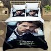 3D Printed Johnny Depp Bedding Set for Boys Girls Duvet Cover And Pillowcase Included Twin Queen King Full Single Double Sizes