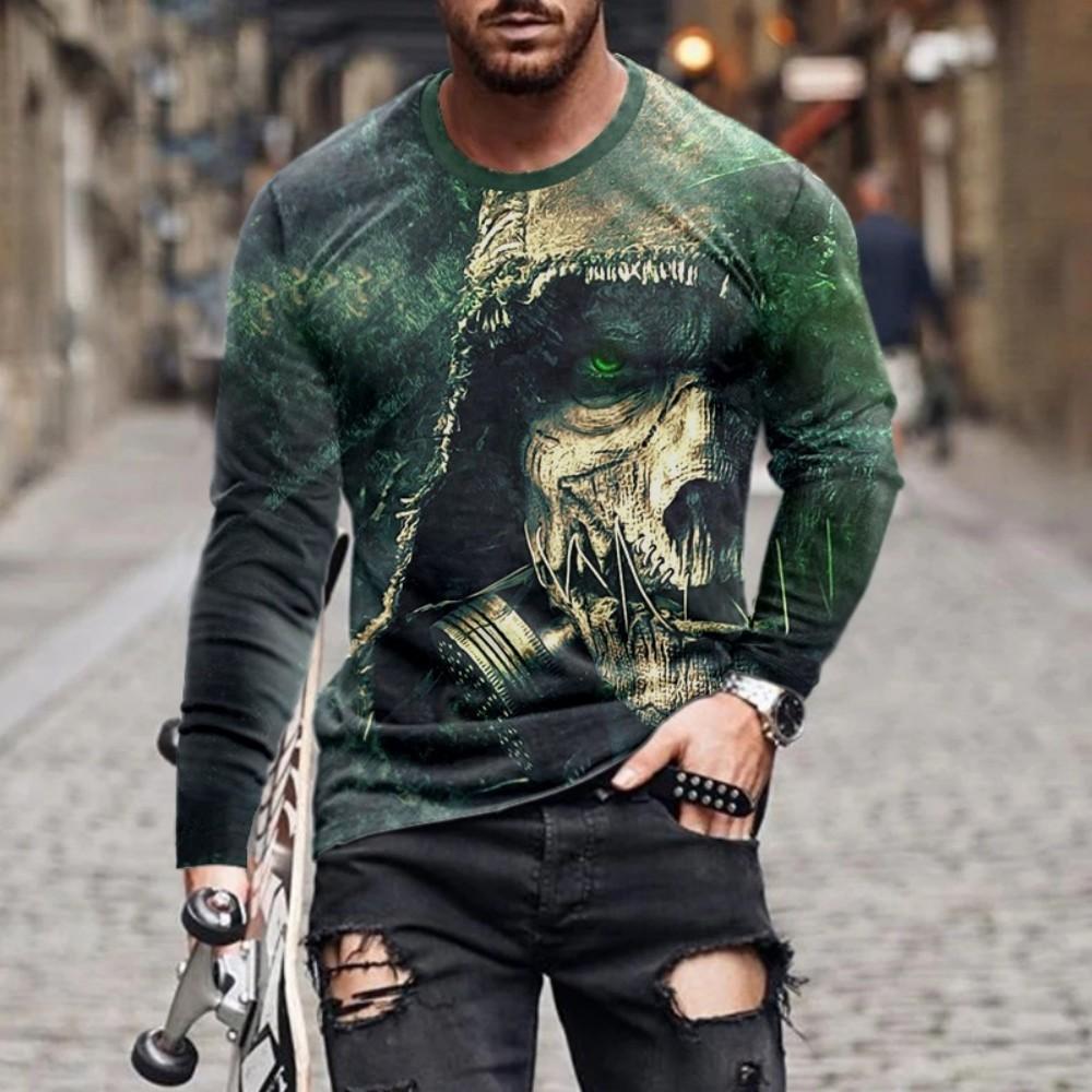 Cool Tiger Graphic Long Sleeve T-Shirt, Stylish Casual Streetwear