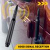 1Set Car Short Bullet Antenna Mast Radio 5.7Inch Black Aluminum For Motorcycles Cars Street Rods Car Accessories