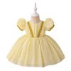 Vestido de Malha com Lantejoulas e Mangas Bufantes de Princesa do Oriente Médio para Meninas Pequenas