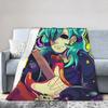 Sally Face Sal Fisher SF Gitarre Mode Decke Flanell Ganzjahres Spiel Gothic Multifunktion Leichtgewicht Überwurf Mode Decken für Bettwäsche