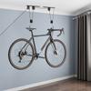 Bicycle Suspension Frame (1 Hanger+2 Multifunctional Hanging Ropes), Mountain Bike Wall Display Rack, Bicycle Storage Elevator