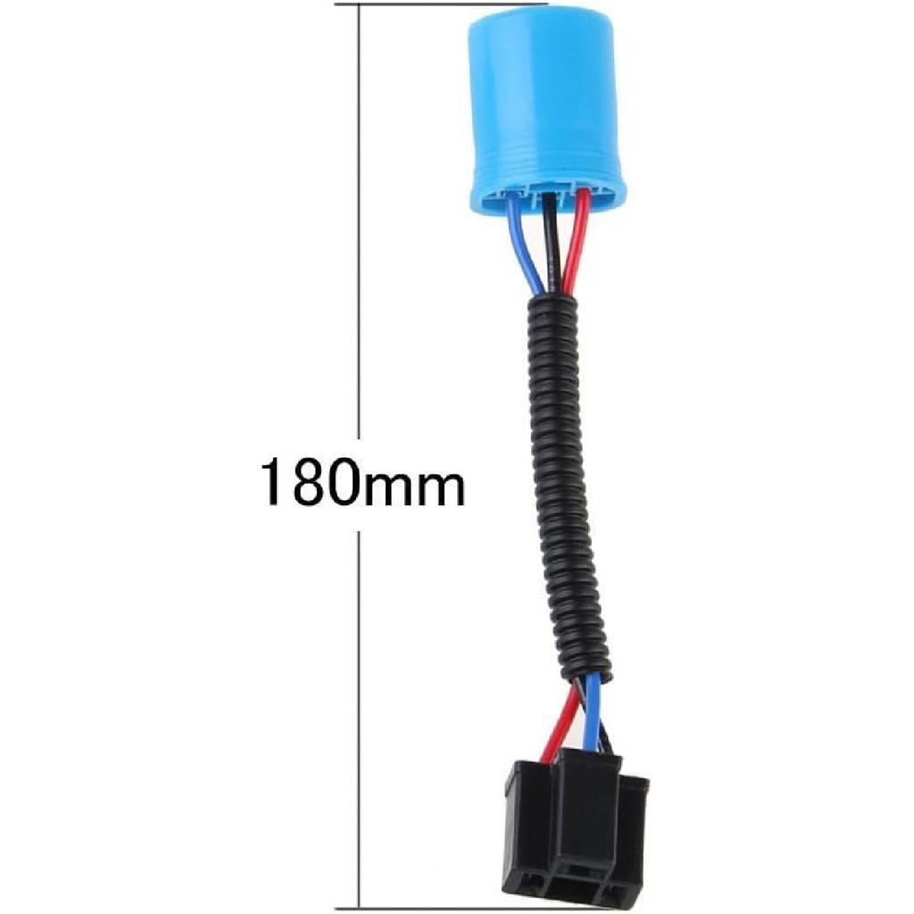 9007 Male To H4 Female Extension Conversion Harness Adapter 9007/H4 Conversion Wire For Hummer H2 Headlight (Blue)