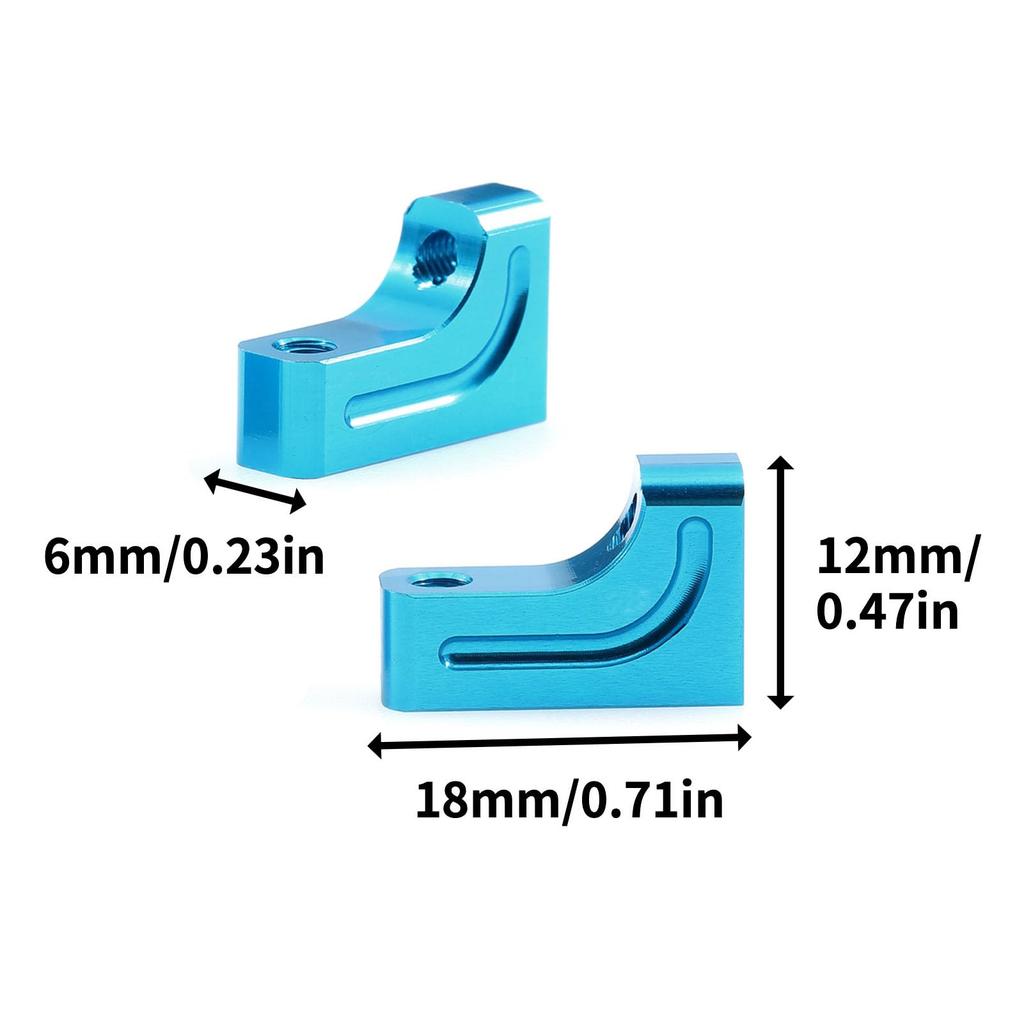 Strong RC Servo Mount Aluminum Alloy for TB03 TT02 XV01 - Improved Strength and Durability, Universal Fit