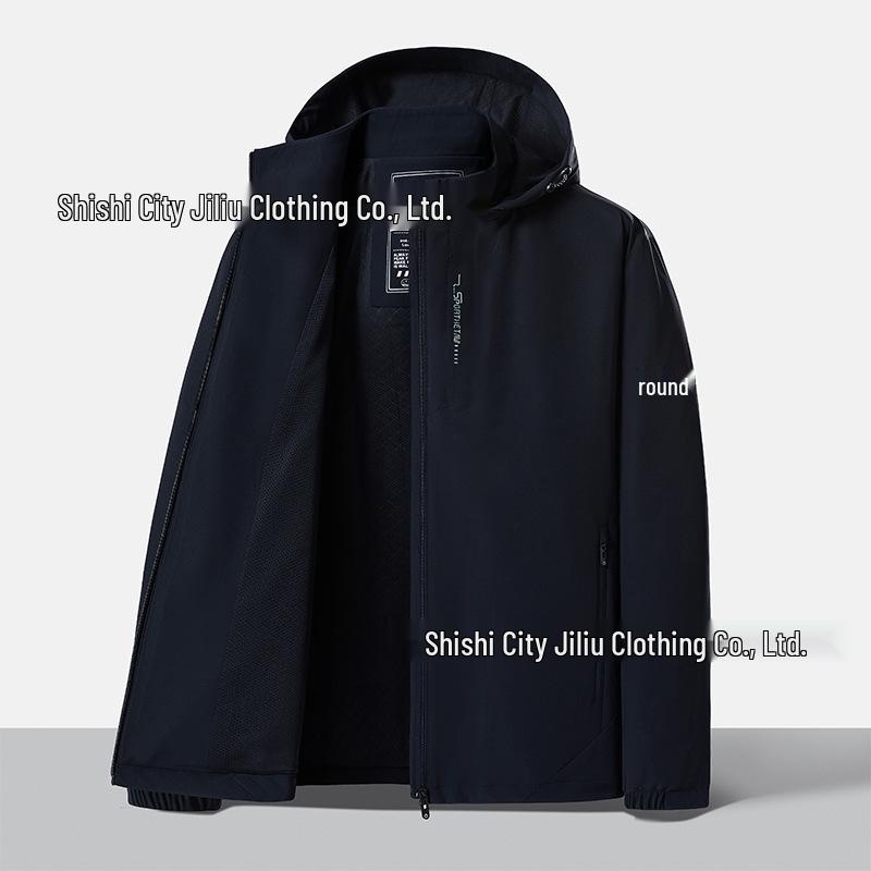 

Мужская ветрозащитная водонепроницаемая куртка софтшелл с капюшоном для активного отдыха 2XL