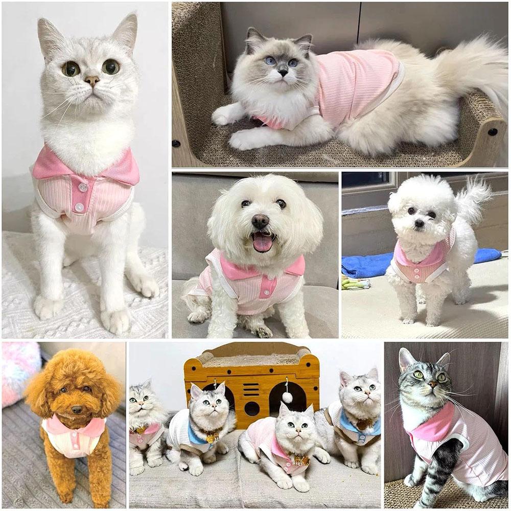 Summer Shirt for Dogs Cat Puppy Clothes Bichon Chihuahua Dog Sweatshirt Dog Cooling Vest for Cats Small and Medium Dogs
