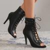 Ladies Ankle Latin Dance Shoes for Women Soft Bottom Ballroom Salsa Shoes for Dancing Ladies High Heel Shoe