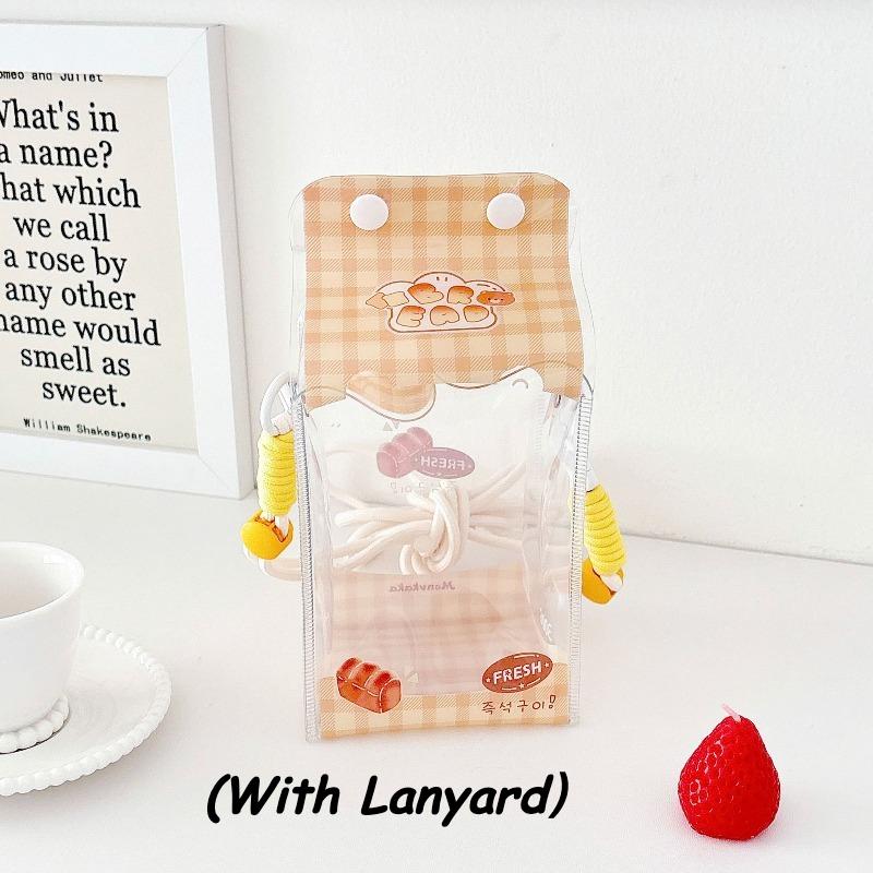 Kawaii Dessert PVC Storage Bags for Girls Cute Doll Storage Bags with Lanyard Plush Doll Display Shoulder Bags Wholesales 2025