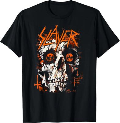 Slayer – Grafické halloweenské tričko s lebkou