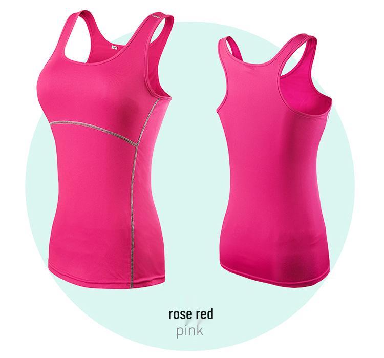 Women's Sport PRO Tights & Quick-Dry Vest Fitness Suit - Running, Yoga, Training