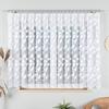 Martyna - Tenda Jacquard Pronta con Orlo Dritto - 400X160 Cm - Bianco
