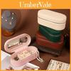 Jewelry Storage Box Pu Material With Mirror For Travel And Gifting