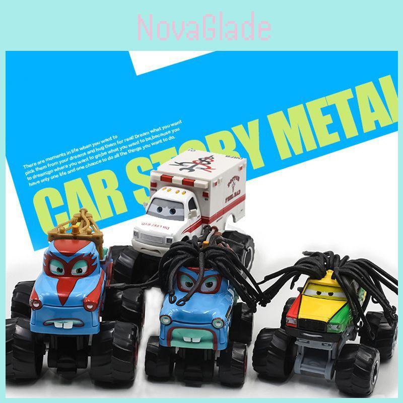 Realistic Animation Alloy Car Racing Cars Bigfoot Longhair Mater Children's Toys