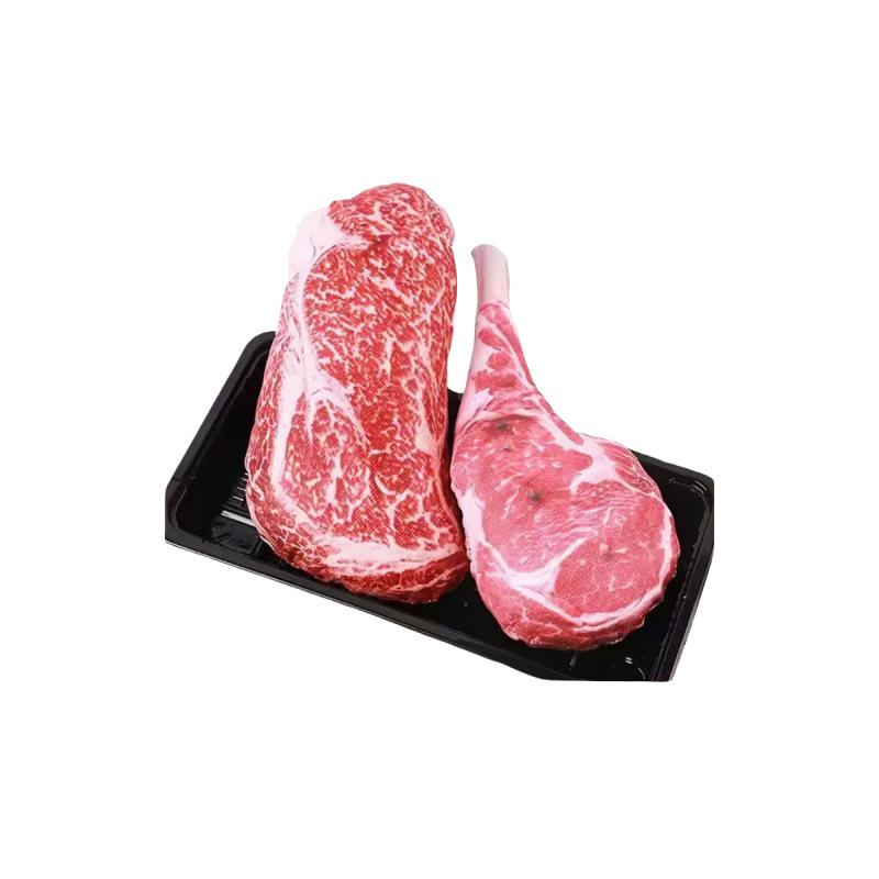 

Durable Squeaky Snowflake Steak Dog Toy - Bite-Resistant Oxford Cloth for Teething & Decompression Battle Axe Steak