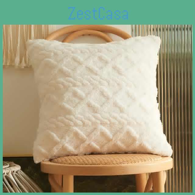 Cover Fleece Cushion Short Plush Fuzzy Pillow Cover For Living Room Sofa Decorative Pillow Home Decor Pillowcase 45x45cm 50x50cm