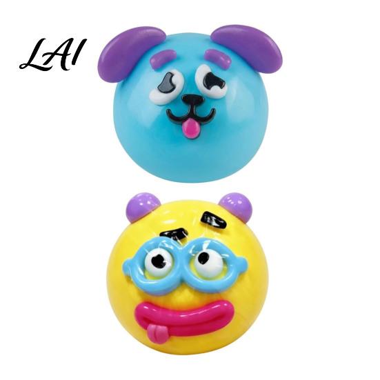 Sensory Stress Toy 1/2/5Pcs Dog Face Squeeze Toy Moldable Slow Rise Cartoon