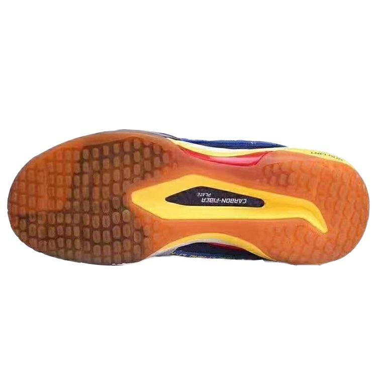 Li Ning Kedihao Ace Professional Low-Top Badminton Shoes Men Shoes White Blue AYAQ015-1