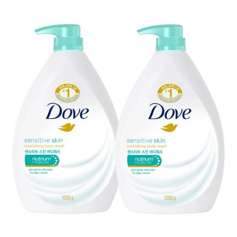 Dove Body Wash Sensitive 1l 2pack none