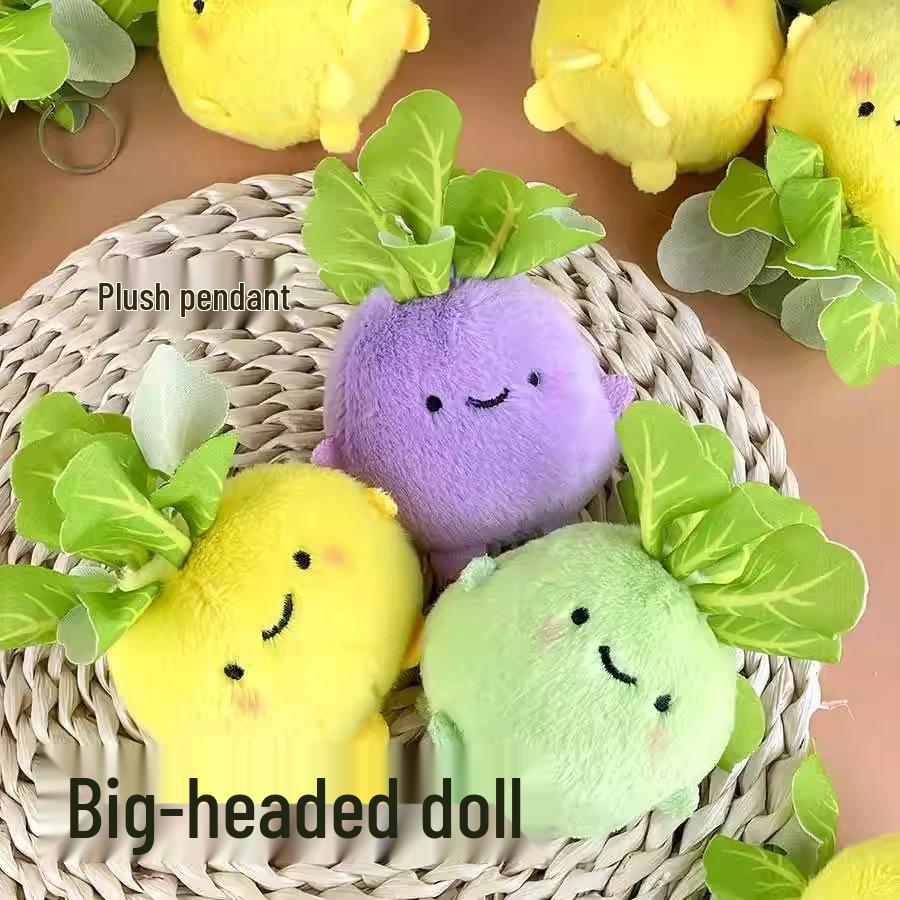 

Скидка для новичков: Плюшевый брелок в виде куклы из кольраби - Милый зеленый овощной шарм для сумки 9 cm