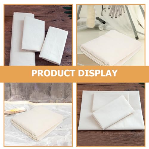 EXCEART Cotton Drop Cloth, Large, 170x200cm, for Painting, Floor and Furniture Protection, Washable, Reusable, Durable, Lightweight, DIY Work, Protect