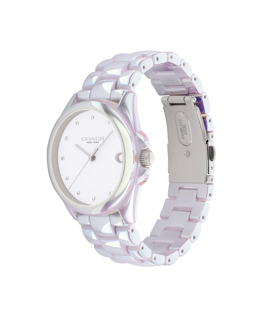 COACH GREYSON White Dial Ceramic Band 14504390