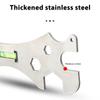 Multifunctional Level Special Wrench Stainless Steel Distance Measuring Universal Wrench Hexagonal Level Faucet Wrench