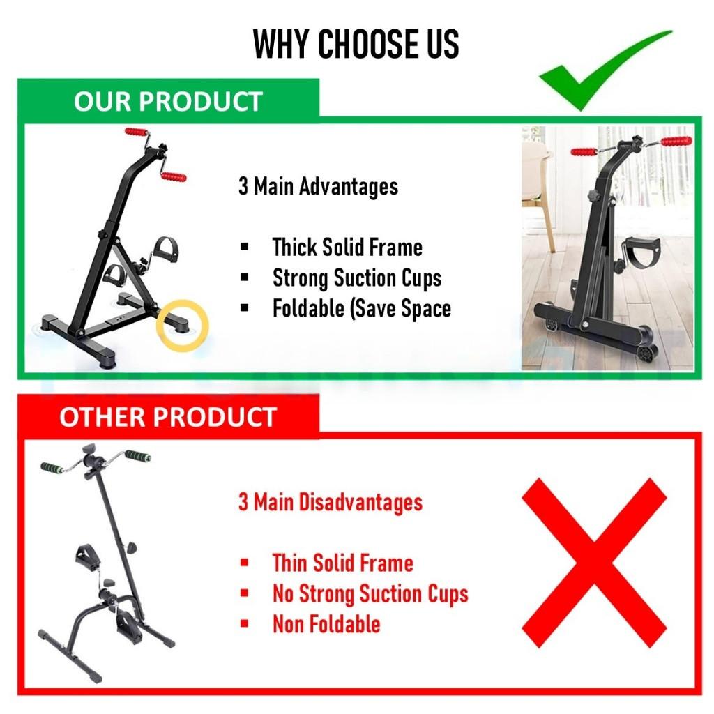 4 In 1 Household Foldable Fitness Bike Upper And Lower Limb Bicycle Pedal Exerciser