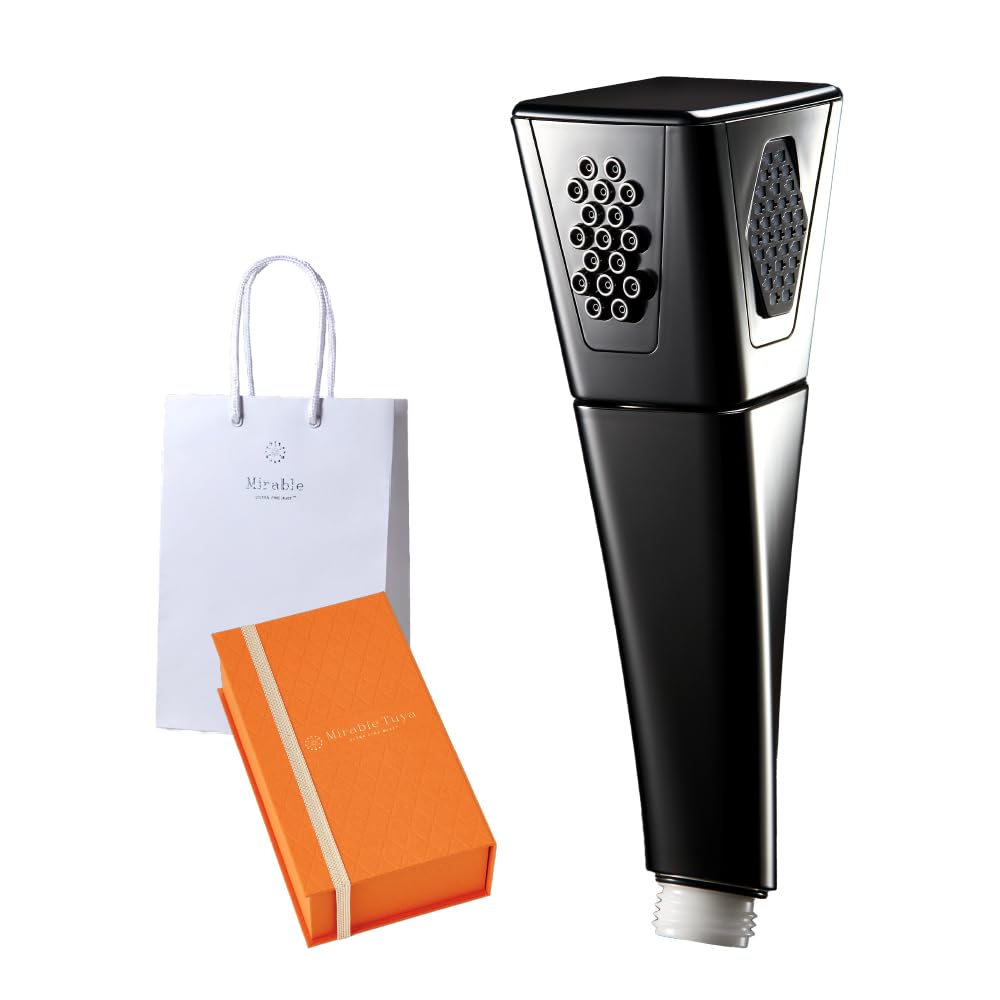 

Mirable Glossy Shower Ultra Fine Water Mist Water Primary Water Stop with Shopping [Official Store] Head, Bubble, Saving, Flow, (Metal, Bag)