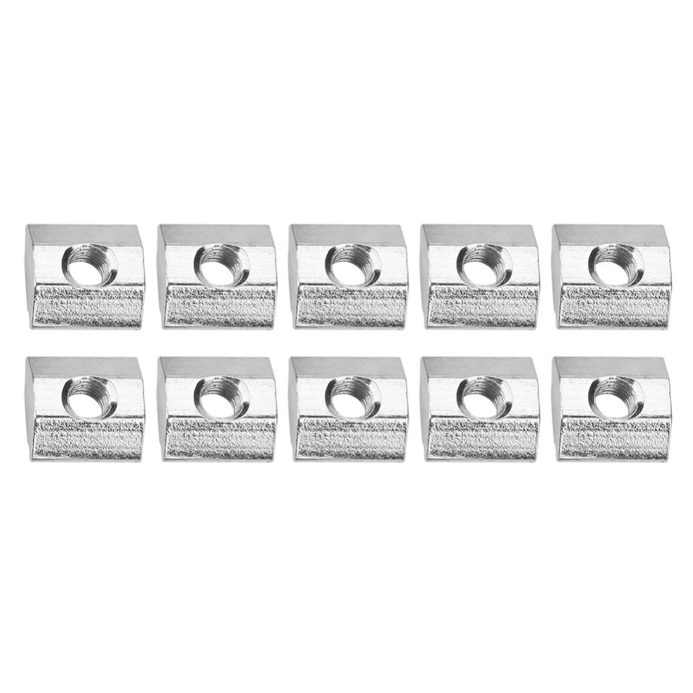 50pcs Pre-Assembled Hammer Nuts Slide In Tee Nut Threaded Sliding T Nuts For CNC Router Build