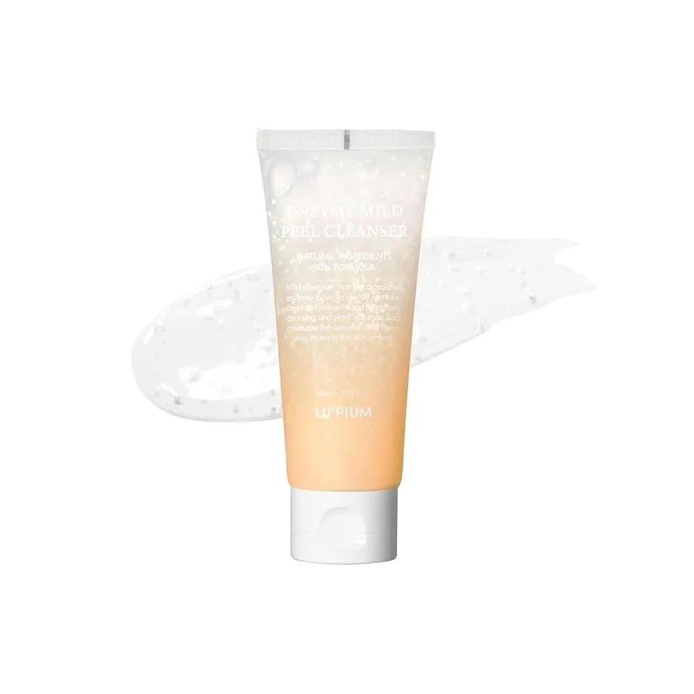 

LUPIUM Enzyme Mild Peel Cleanser 100ml - Vegan Gentle Exfoliating Hydrating Face Wash Fermented Enzymes Hyaluronic Acid Llama