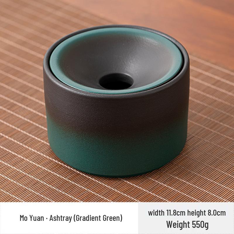 Large Ceramic Ashtray – Creative Retro Chinese Style for Living Room or Office